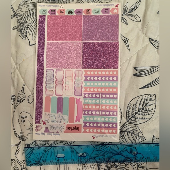 Planner stickers one page please see measurements - Picture 2 of 3